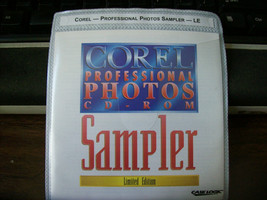 Corel Professional Photos Sampler PC CD-ROM Vintage Software LE - £13.58 GBP