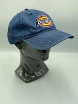 New Dickies Blue Denim Embroidered Ball Cap/Hat Cotton Strap Back Adjust... - $18.69