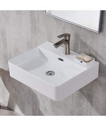 Bathroom Sink, Wall Mount Sink, 20&quot; X 17&quot; White Rectangle Wall Mounted B... - $142.92