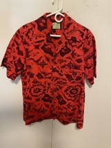 Vintage 60&#39;s UI-MAIKAI Hawaiian Cabana Shirt Tribal Mens Large - £70.43 GBP