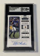 2022 Panini Contenders Ty Chandler TC Auto Rookie Ticket Football #230 - Vikings - £107.73 GBP