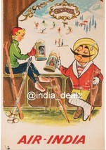 Air India Geneva Vintage Advertisement Photo Color Photograph Art Reprint - $7.60+