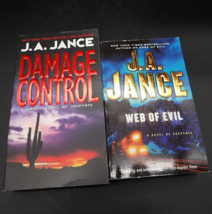 Lot of 2 Books by J.A. Jance Damage Control and Web of Evil Crime Thriller - $4.94