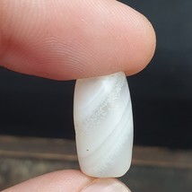 Ancienne amulette ancienne perles d&#39;agate blanche du Moyen-Orient Old YE... - $29.38