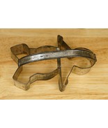Vintage Kitchen Tin Metal Christmas Gingerbread Man Cookie Cutter 5&quot; Top... - €10,99 EUR