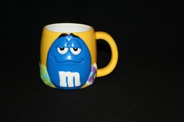 Galerie Blue M&amp;M Candy Yellow Easter Eggs Coffee Tea Cup Mug - £15.77 GBP
