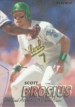 1997 Fleer Scott Brosius 186 Athletics - $1.00