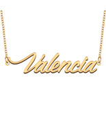 Valencia Name Necklace for Best Friend Family Member Birthday Christmas ... - $15.99