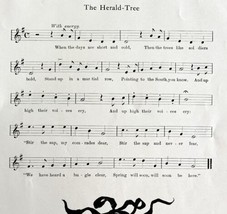 The Herald Tree Sheet Music 1903 Mary Robinson Art Seasonal Antique DWKK17 - $29.99