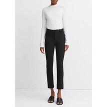 Vince High Waist Cigarette Stretch Cropped Pants Black 14 - $125.00