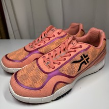 Kuru Carrera Women&#39;s Size 12 Comfort Walking Gym Shoes Orange Pink - $31.52