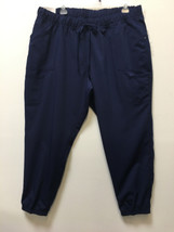 Scrubstar Women’s Premium Scrub Wear Jogger Pants Navy Blue 3XL NWT - $19.99