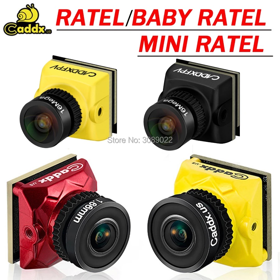 Caddx Ratel 2 V2 FPV Camera Ratel2 2.1mm Lens 16:9/4:3 NTSC/PAL Switchable with - £18.24 GBP+