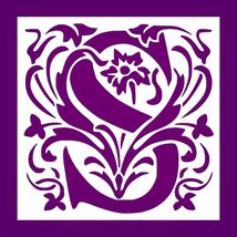 Large Letter S Stencil, Reusable Plastic, 8x8 Inches, Decorative Pattern... - $9.79