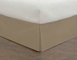 Cotton Rich 200TC 14&quot; Bedskirt Mocca Full 54&quot;x75&quot; - £18.75 GBP