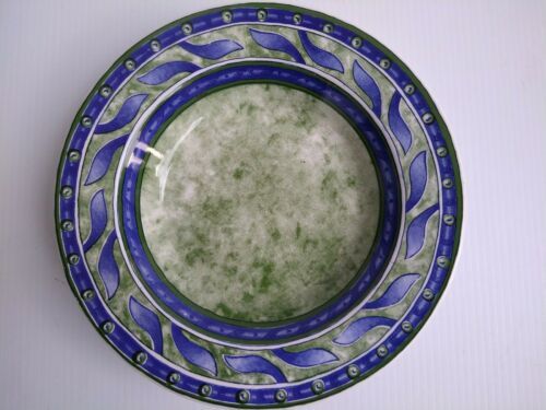 Primary image for Pier 1 Ceramica Quadrifoglio ITALY 8 3/4" Rimmed Soup Bowl