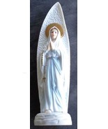Beautiful Ceramic Virgin Mary Figural Music Box - Plays Well - VGC - PRETTY - $33.94 CAD