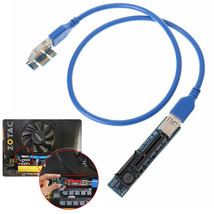 New Pci Express Pcie X1 To X4 Extension Cord Riser Card Expansion Cable - £17.24 GBP