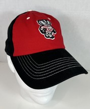 University Of Wisconsin Hat Snapback Embroidered Badger Red &amp; Black Adjustable - £7.42 GBP