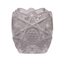US Glass Illinois Toothpick Holder Square Crystal - $14.95