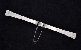 SEIKO Ladies Watch Band 14 mm Ends NEW 6.5&quot; long Japan Silver Tone - $19.95