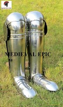 Medieval Epic Leg Guard Renaissance Leg Armor Halloween LARP Costume - $167.31