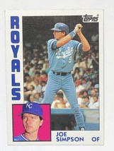 Joe Simpson 1984 Topps #219 Kansas City Royals MLB Baseball Card - £0.77 GBP