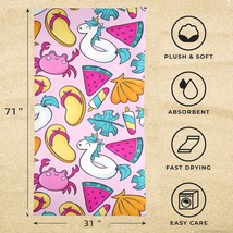 Beach Towels - Large Summer Vacation or Spring Break Beach Towel 31&quot;x71&quot;... - £15.31 GBP