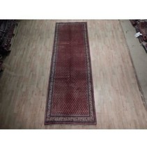 4x11 Authentic Hand Knotted Mir Mousel Wool Runner Red B-74514 * - £909.09 GBP