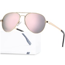 Polarized Small Aviator Sunglasses For Adult Small Face And Junior, Metal Frame  - £20.55 GBP