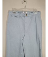 Madewell  Emmett Wide-Leg High Waist Crop Speckle Blue Pants Size 32X25 ... - $47.45