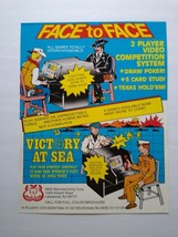 Face To Face Victory At Sea Arcade FLYER Original Video Game Art Sheet SMS Corp. - £21.50 GBP