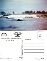 Air West DC-9 International Airlines Museum Airplane Vintage Postcard - £7.51 GBP