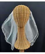 66&quot; Wide Tiered Shoulder Length Bridal Veil w/ Ribbon Edge (18&quot; tiers) M... - $284.54 MXN