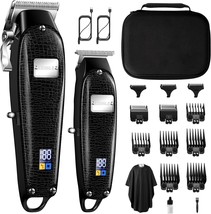 Hair Clippers For Men + T-Blade Barber Clippers, Precise Clippers For Hair - £36.93 GBP