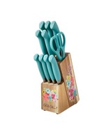 Pioneer Woman ~ 11-Pc. Set ~ Stainless Steel Knives ~ ACACIA Wooden Bloc... - $71.61 CAD