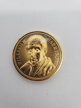William H Harrison - 24k Gold Plated Coin -Presidential Medals Cover Col... - $7.69