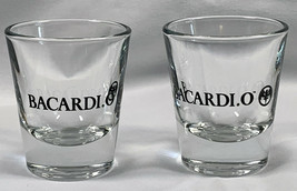 2 New Bacardi O Rum Bat Logo Shot glasses 1 oz Orange - $19.31