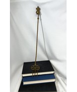 ANTIQUE BRASS HEARTH FIREPLACE 19&quot; TOASTING FORK &quot;LINCOLN IMP&quot; FIGURE - $833.16 MXN