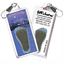 Salt Lake City FootWhere® Souvenir Zipper-Pull. Made in USA - £6.28 GBP