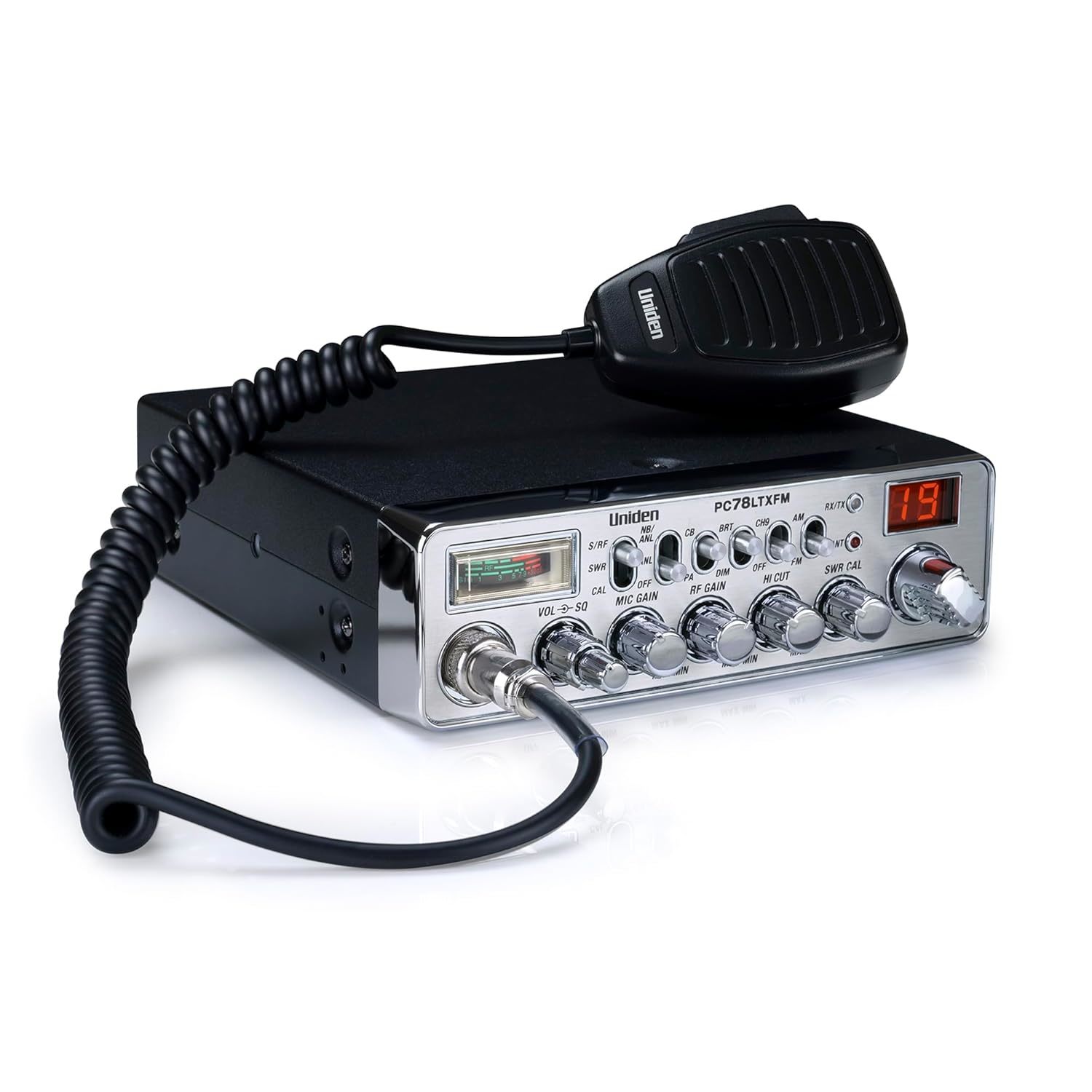 Uniden PC78LTXFM Professional 40-Channel CB Radio with Dual-Mode AM/FM, Integrat