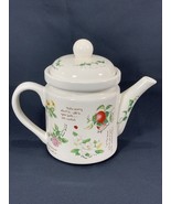 Botanical Psalms Fruit Veggie Blessings Floral Vines Faith Teapot - €12,83 EUR