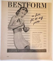 1948 Bestform All-in-one Bras Ad - Bestform no finer fit at any price - £6.57 GBP