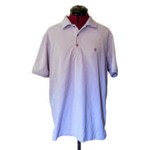 IZOD Performance Polo Shirt Gray Mens Size Medium Side Split - $20.79
