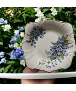Millers Vancouver B.C Fine Bone China Floral Blue Green Bowl Trinket Dis... - £9.34 GBP