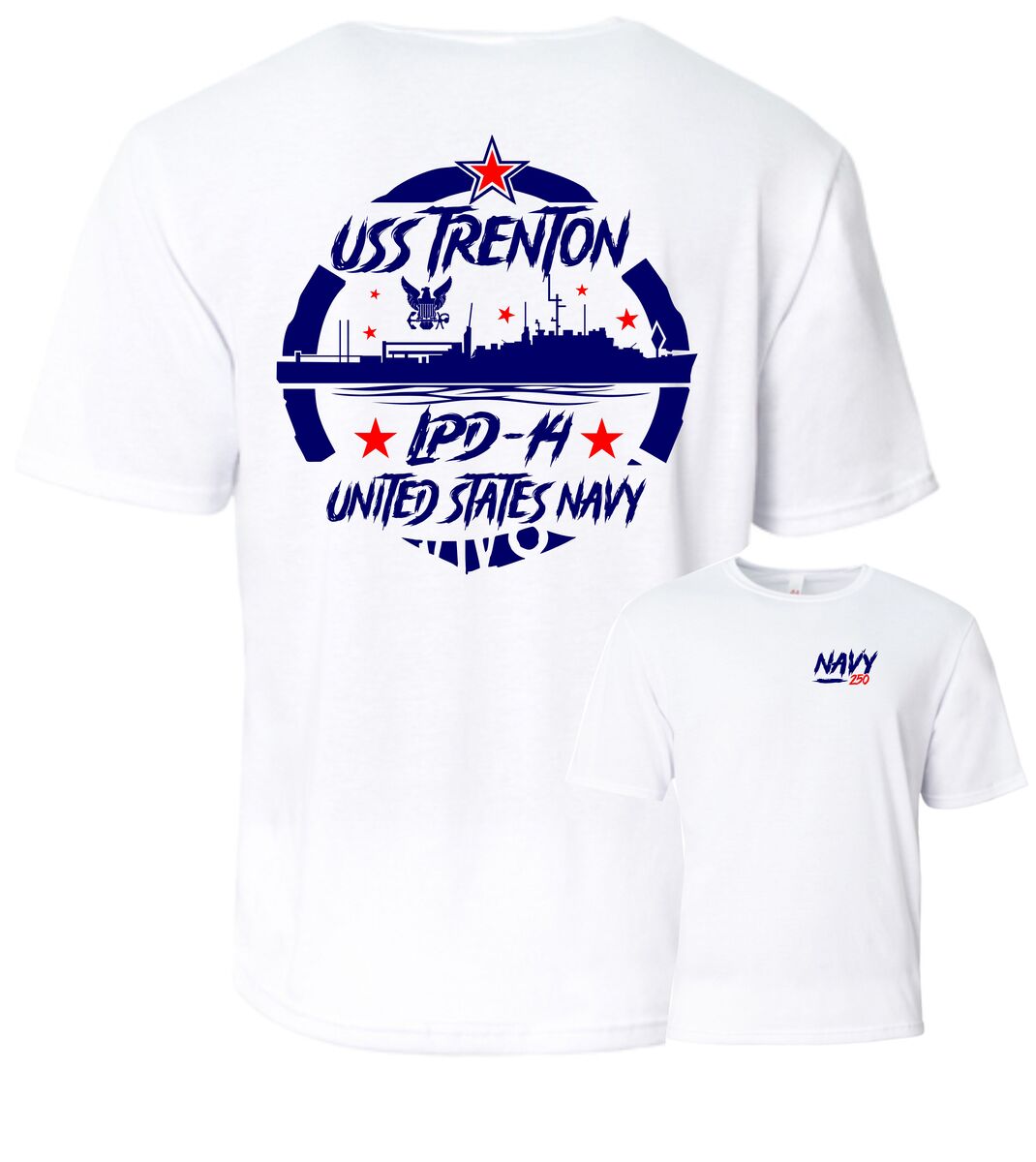 USS TRENTON LPD-14  Performance T-Shirt.  US NAVY - $22.95+