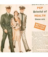 1930 Kellogg&#39;s Pep Bran Flakes Cereal Advertisement Breakfast Foods HM2H  - $29.99