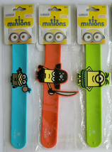 Minions Movie Authentic Slap Wrist Band Lot of 3 Sealed Bands a Movie Exclusive - £18.96 GBP