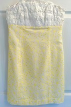 $248 Lilly Pulitzer Sz 4 Women&#39;s Franco Yellow Daisy For You Eyelet Ruffle Dress - £34.10 GBP