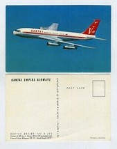 QANTAS Empire Airways Boeing V-Jet 707 Postcard - £11.68 GBP